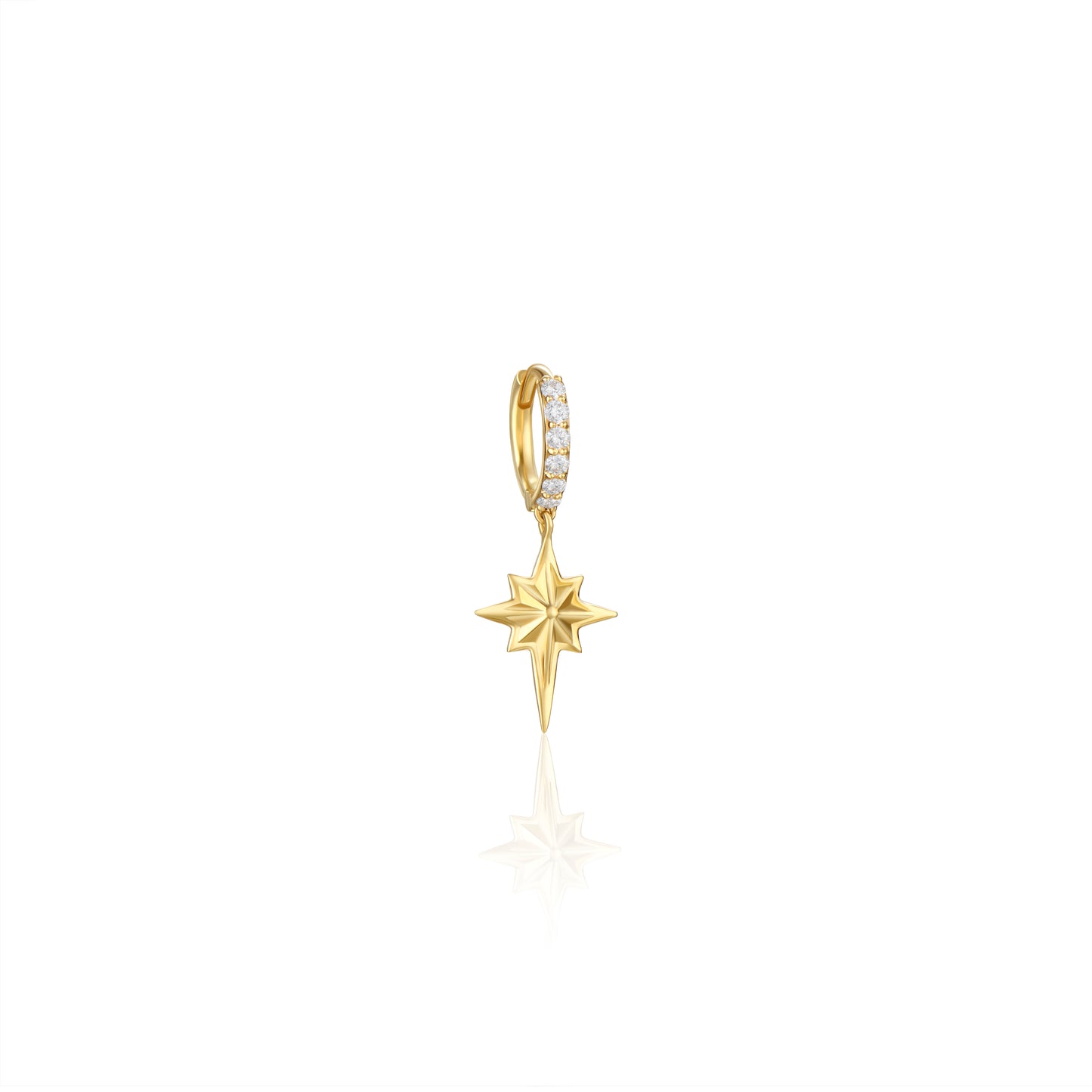 Stardust Diamond Hoop