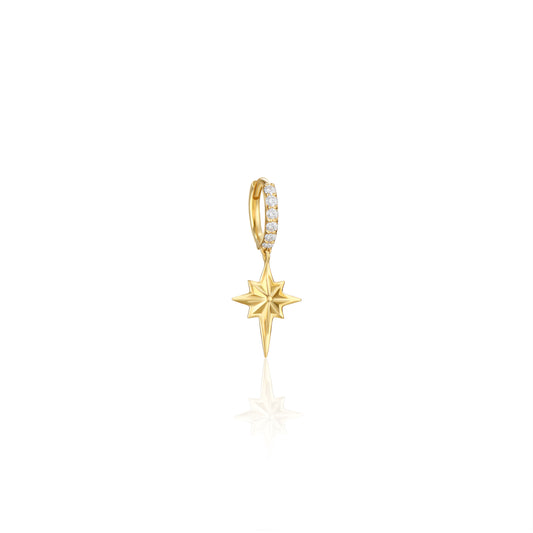 Stardust Diamond Hoop